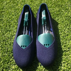 RETIRED Size 12 Navy Blue flats with the blue sole